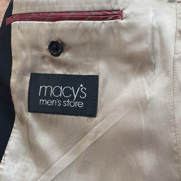 IZOD Men’s Black Blazer 39R 2 Button Modern Classic Sport Coat Suit Jacket - Picture 8 of 11